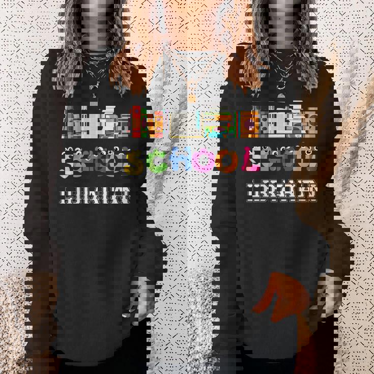 Elementary And Middle School Librarian Sweatshirt Gifts for Her