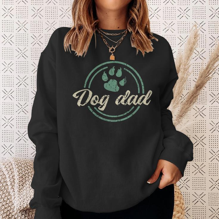 Funny Father Design Cool Fathers Day For Lovers Dog Father Sweatshirt Gifts for Her