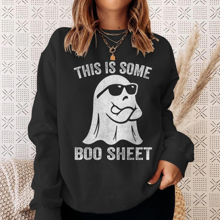 Halloween Boo Ghost Costume This Is Some Boo Sheet Sweatshirt Gifts for Her
