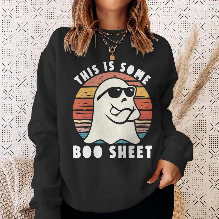 Halloween Boo Ghost This Is Some Boo Sheet Costume Sweatshirt Gifts for Her