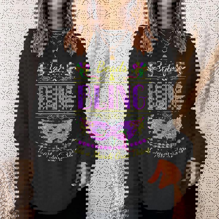 Funny Mardi Gras Beads And Bling Its A Mardi Gras Sweatshirt Gifts for Her Funny Mardi Gras Beads And Bling Its A Mardi Gras Sweatshirt Gifts for Her