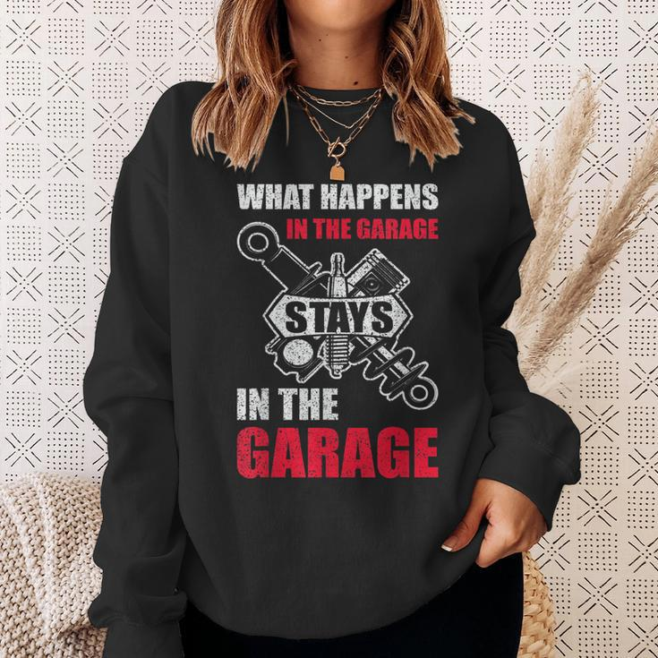 Funny Mechanic For Men Car Dad Garage Father Day Car Lover Sweatshirt Gifts for Her
