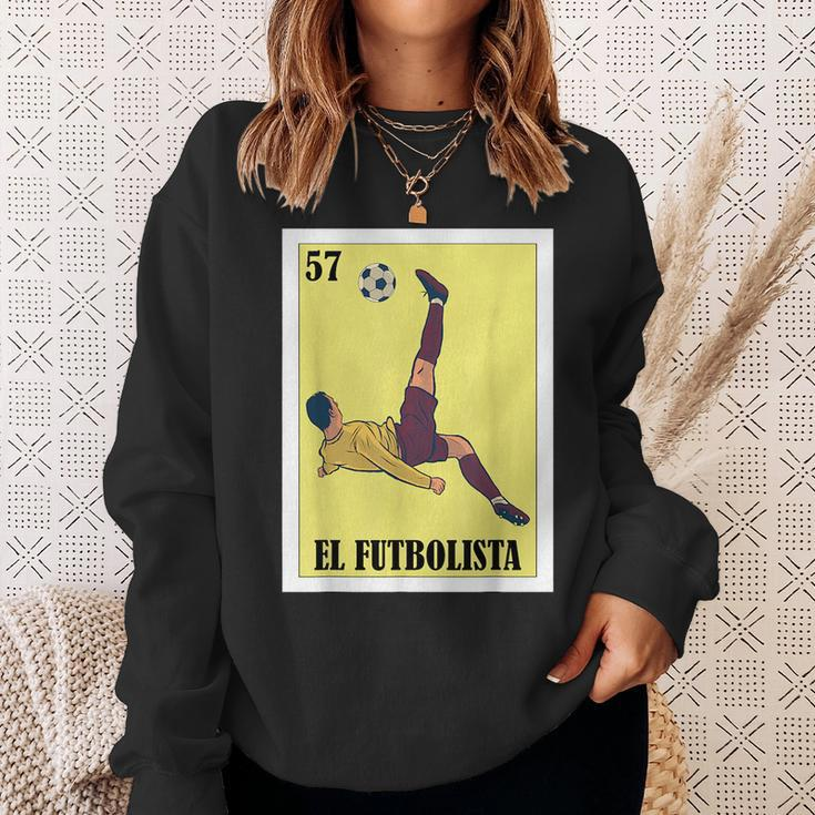 Funny Mexican Soccer Design - El Futbolista Sweatshirt Gifts for Her