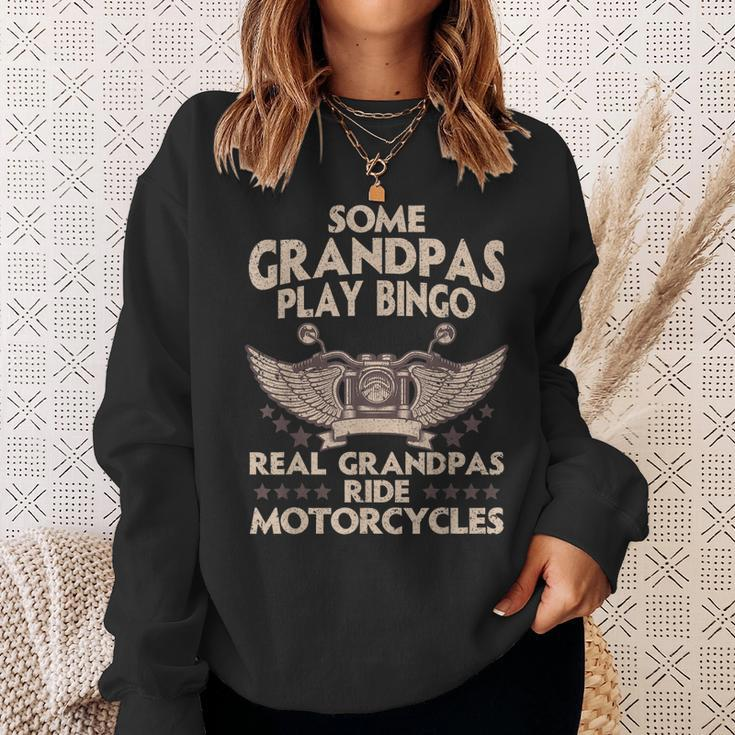 Funny Motorcycle For Grandpa Men Biker Motorcycle Rider Sweatshirt Gifts for Her