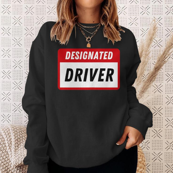 Funny Name Tag Designated Driver Adult Party Drinking Sweatshirt Gifts for Her
