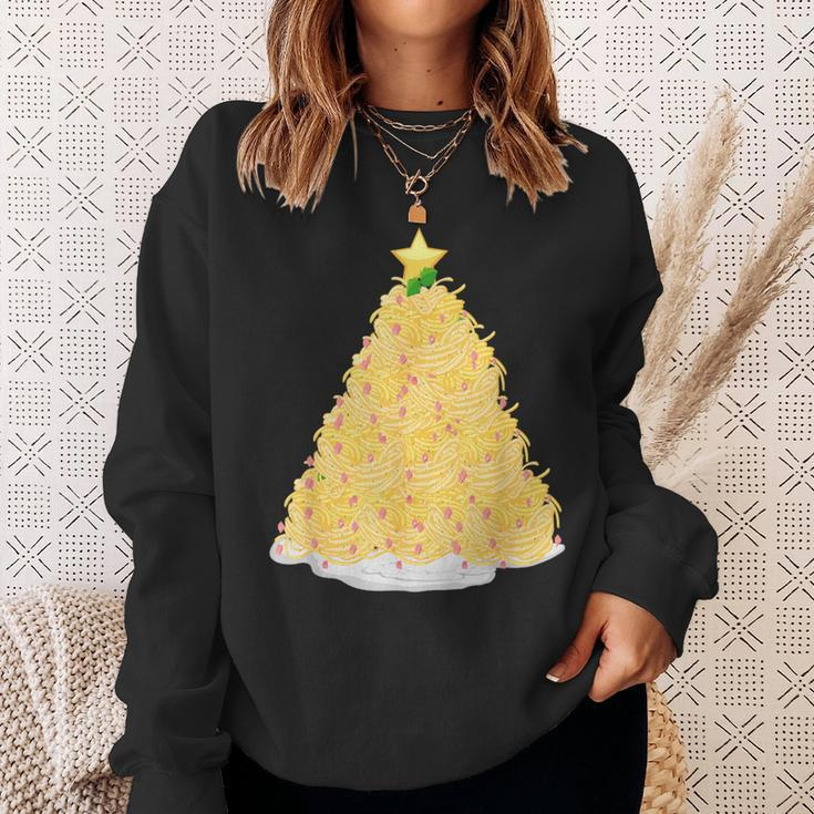 Noodle Christmas Tree Ramen Lover's Xmas Pajama Sweatshirt Gifts for Her