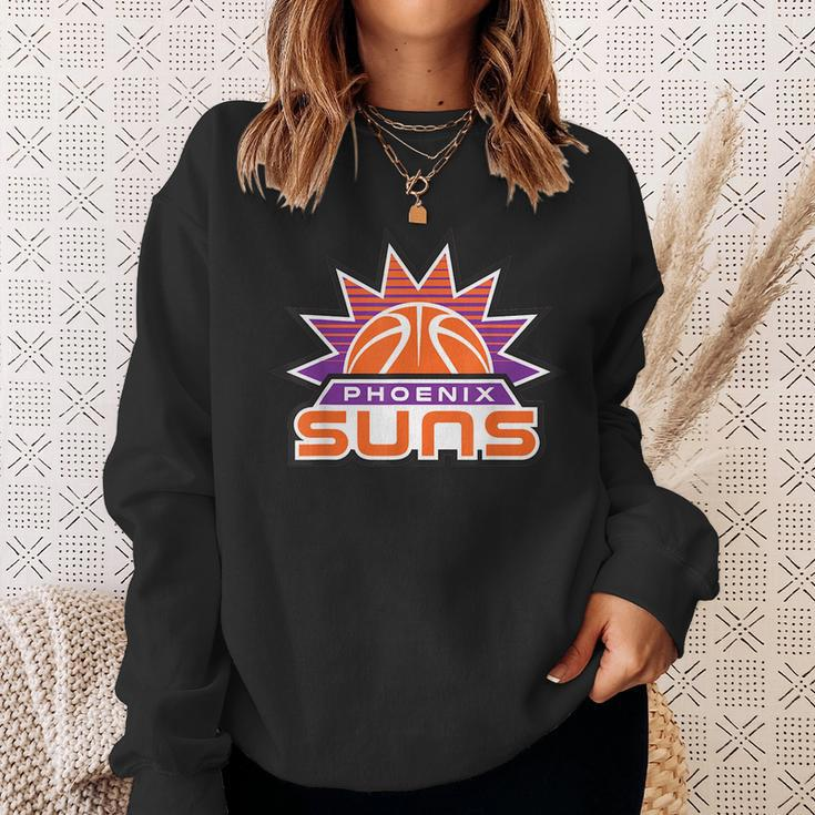 Funny Phoenix Basketball Suns Basketball Ball Shine Basketball Funny Gifts Sweatshirt Gifts for Her
