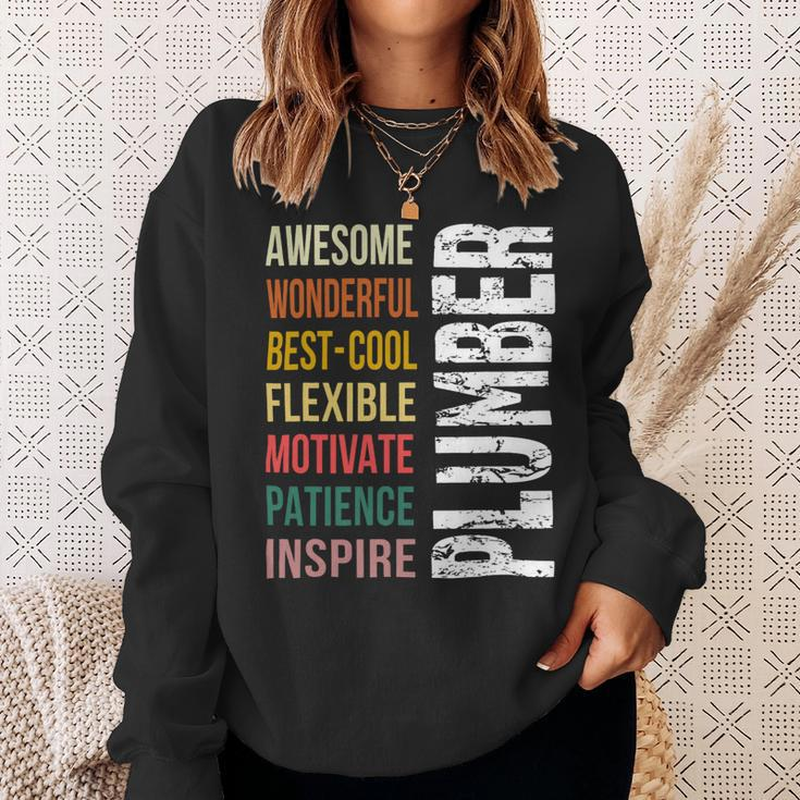 Funny Plumber Thank You Gift Awesome Sweatshirt Gifts for Her