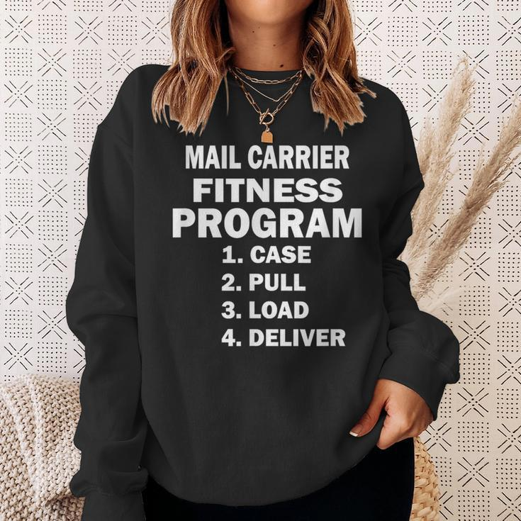 Postal Worker Mail Carrier Fitness Program Sweatshirt Gifts for Her