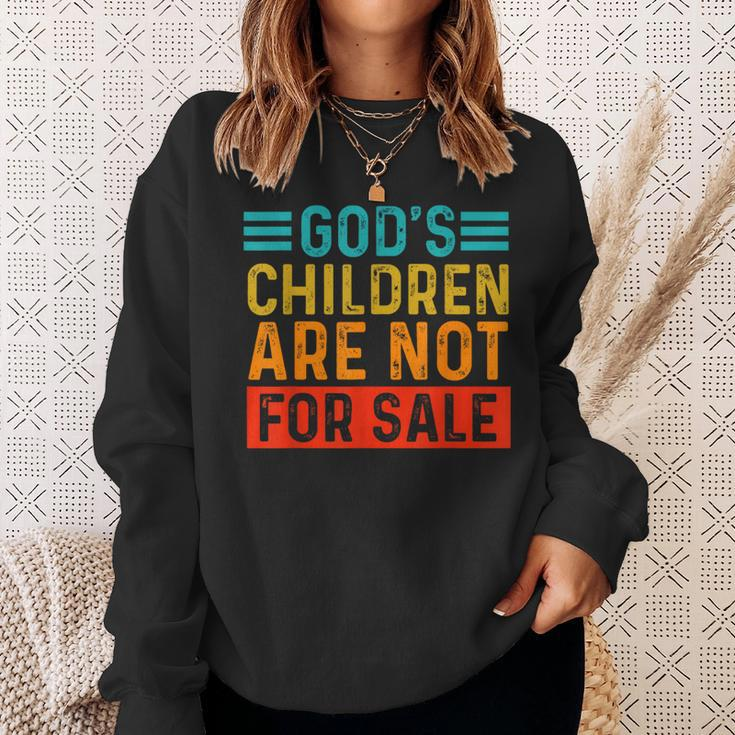 Funny Quotes Gods Children Are Not For Sale Men Women Quotes Sweatshirt Gifts for Her