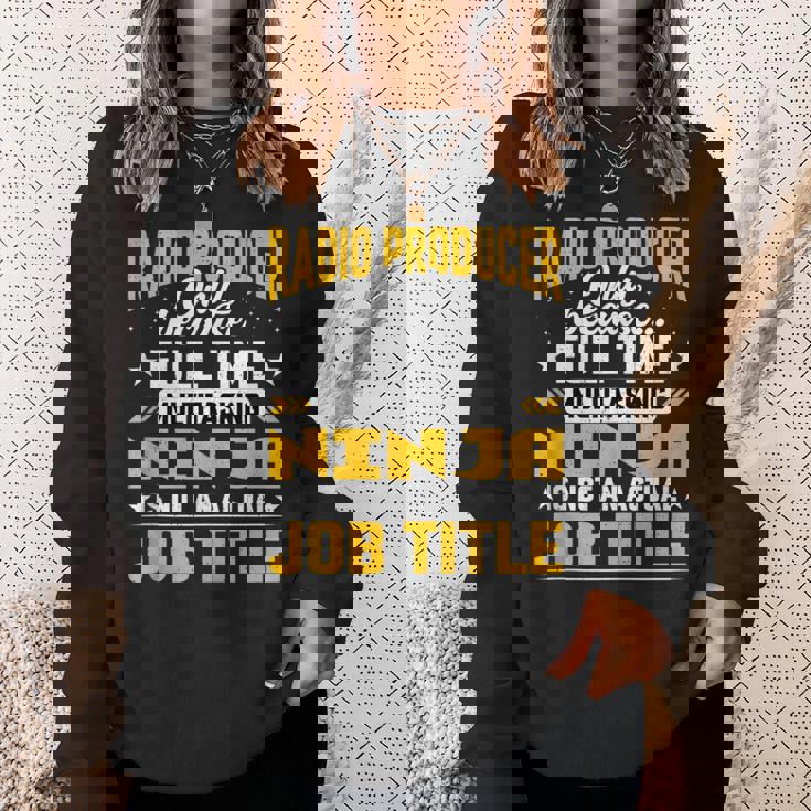 Radio Producer Job Title Sweatshirt Gifts for Her