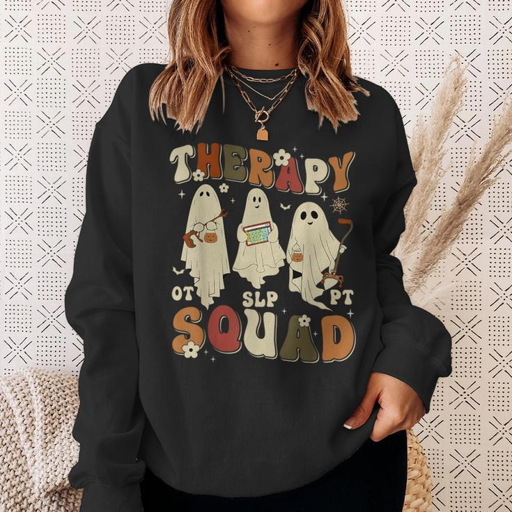 Therapy Squad Slp Ot Pt Team Halloween Therapy Squad Sweatshirt Gifts for Her