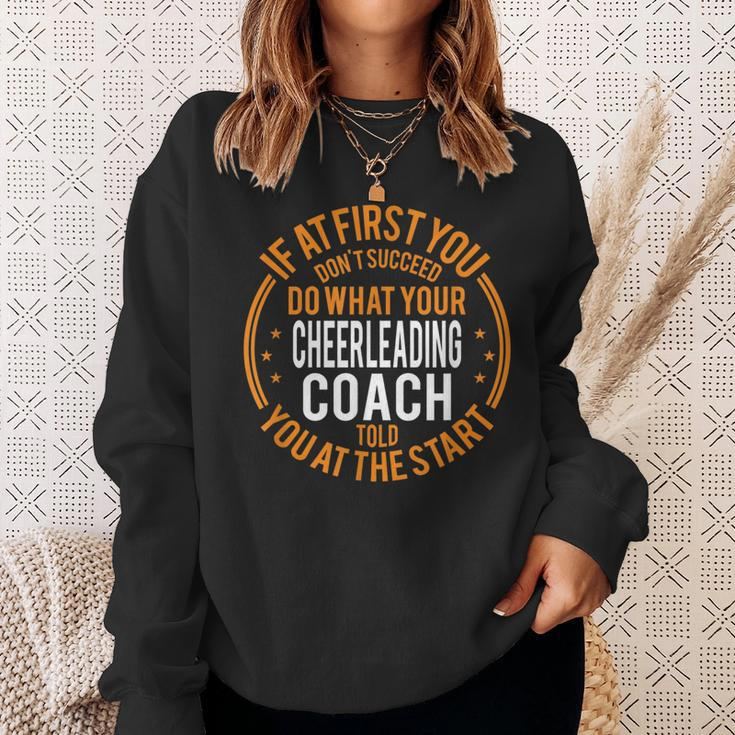 Funny Sport Coaches And Player Gift Funny Cheerleading Coach Cheerleading Funny Gifts Sweatshirt Gifts for Her