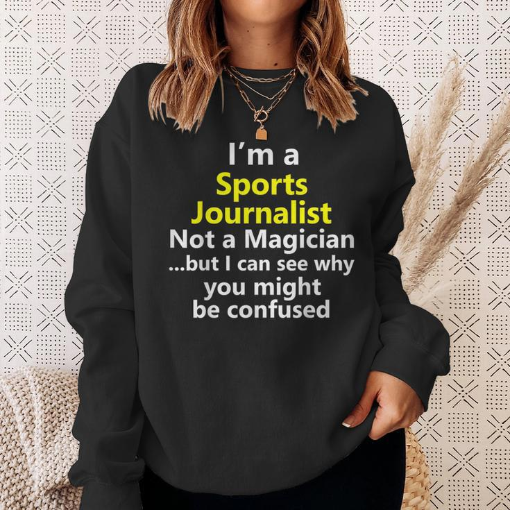 Funny Sports Journalist Job Career Report News Anchor Gift Sweatshirt Gifts for Her