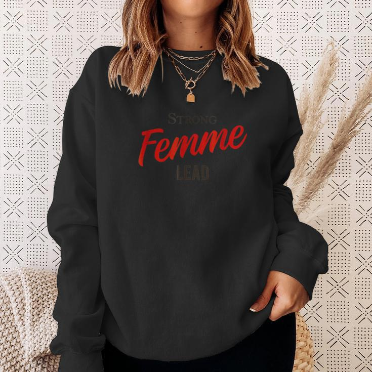 Strong Femme Lead Horror Nerd Geek Graphic Geek Sweatshirt Gifts for Her