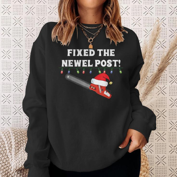 Ugly Christmas Sweater Party Idea Fixed The Newel Post Sweatshirt Gifts for Her