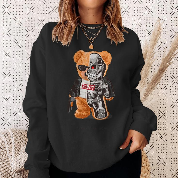 Future Is Now - Teddy Bear Robot Sweatshirt Gifts for Her