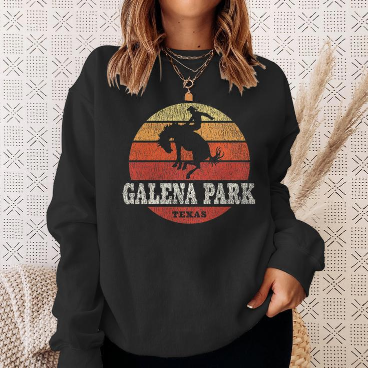 Galena Park Tx Vintage Country Western Retro Sweatshirt Gifts for Her