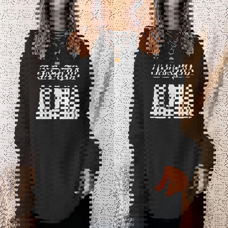 Generation Alpha Gen Alpha Sweatshirt Gifts for Her