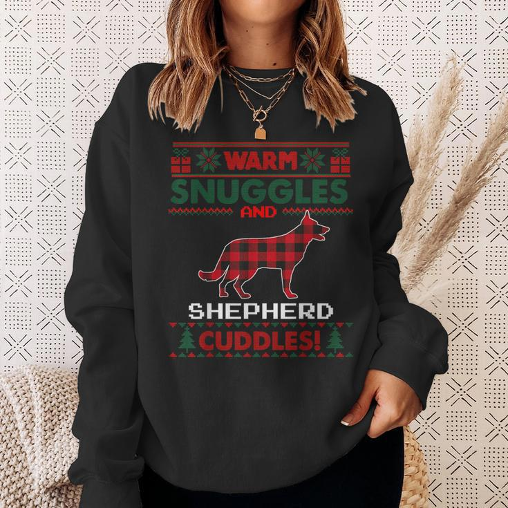 German Shepherd Dog Christmas Pajama Ugly Christmas Sweater Sweatshirt Gifts for Her