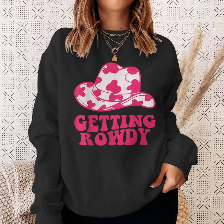 Getting Rowdy Getting Hitched Nashville Bachelorette Party Sweatshirt Gifts for Her