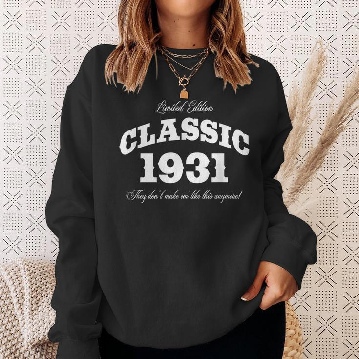 Gift For 89 Year Old Vintage Classic Car 1931 89Th Birthday Sweatshirt Gifts for Her