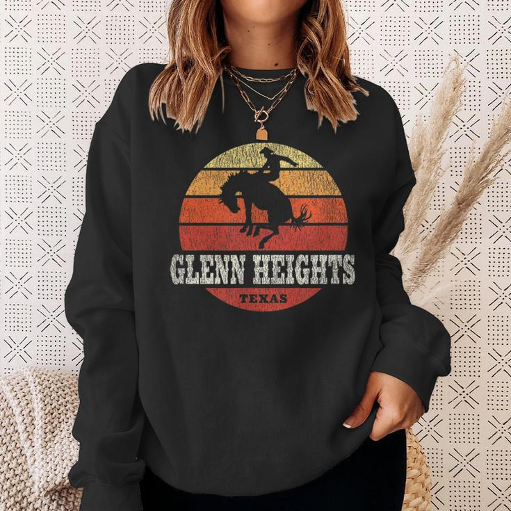 Glenn Heights Tx Vintage Country Western Retro Sweatshirt Gifts for Her