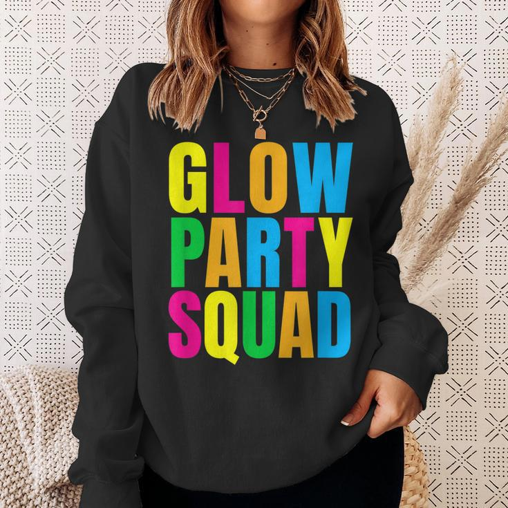 Glow Party Squad Birthday Glow Party Sweatshirt Gifts for Her
