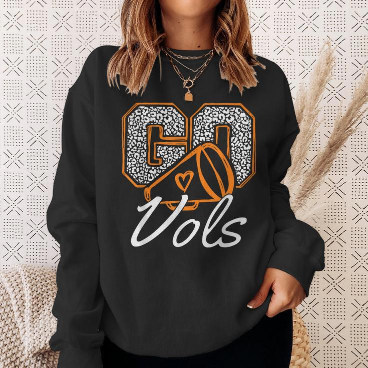 Go Chear Tennessee Orange Plaid Tn Lovers Sweatshirt Gifts for Her