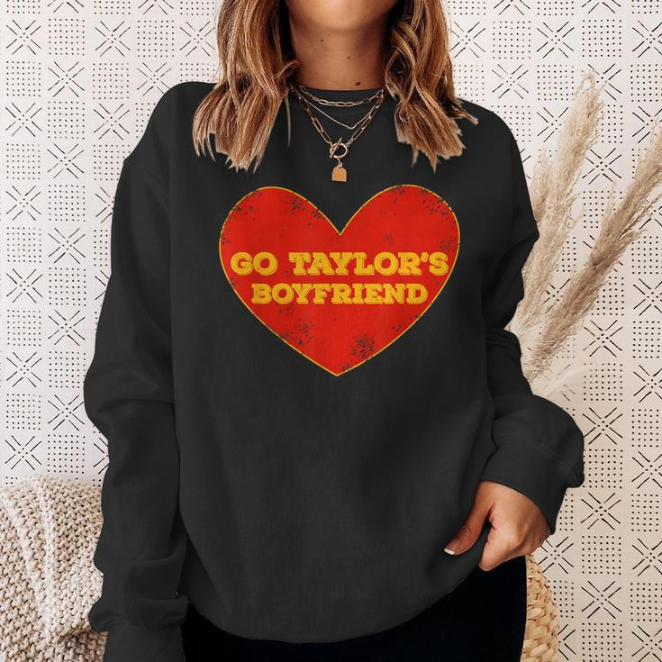 Go Taylor’S Boyfriend Red Heart Here For Taylor Thing Sweatshirt Gifts for Her