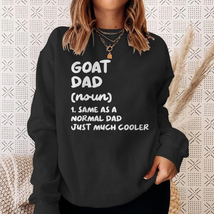 Goat Dad Definition Funny Sweatshirt Gifts for Her