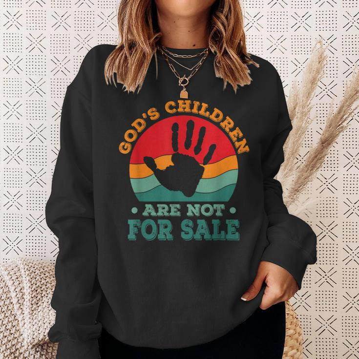 Gods Children Are Not For Sale Funny Quote Gods Childre Sweatshirt Gifts for Her
