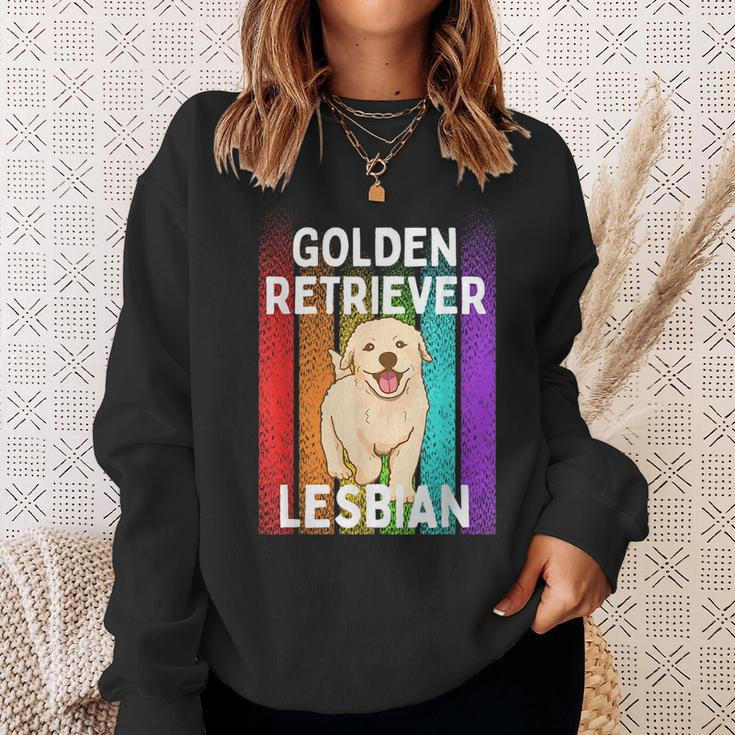 Golden Retriever Lesbian Sweatshirt Gifts for Her