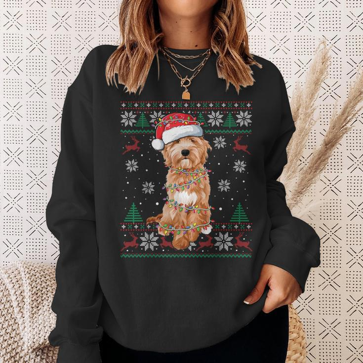 Goldendoodle Christmas Ugly Sweater Dog Lover Xmas Sweatshirt Gifts for Her