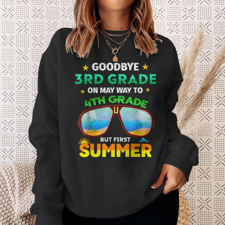 Goodbye 3Rd Grade Graduation To 4Th Grade Hello Summer 2023 Sweatshirt Gifts for Her