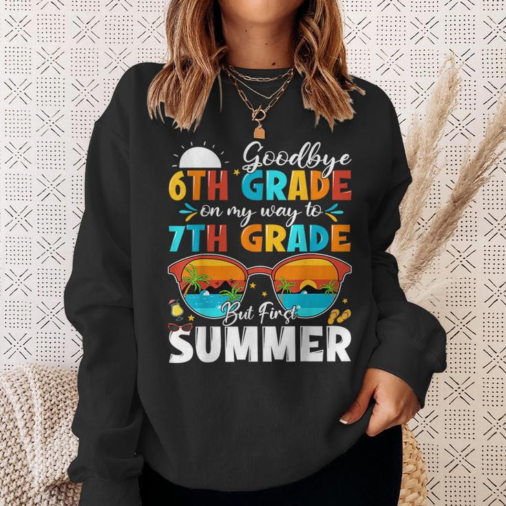 Goodbye 6Th Grade Graduation To 7Th Grade Hello Summer Kids Sweatshirt Gifts for Her