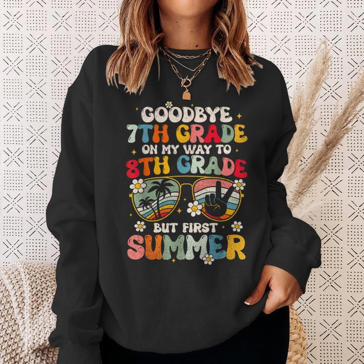 Goodbye 7Th Grade Graduation To 8Th Grade Hello Summer Kids Sweatshirt Gifts for Her