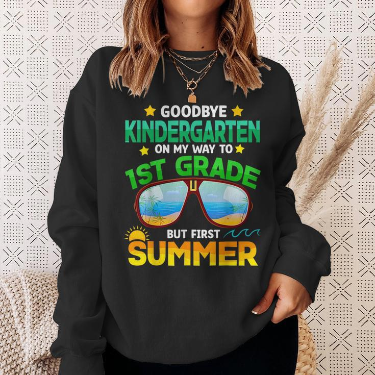 Goodbye Kindergarten Graduation 1St Grade Hello Summer Kids Sweatshirt Gifts for Her