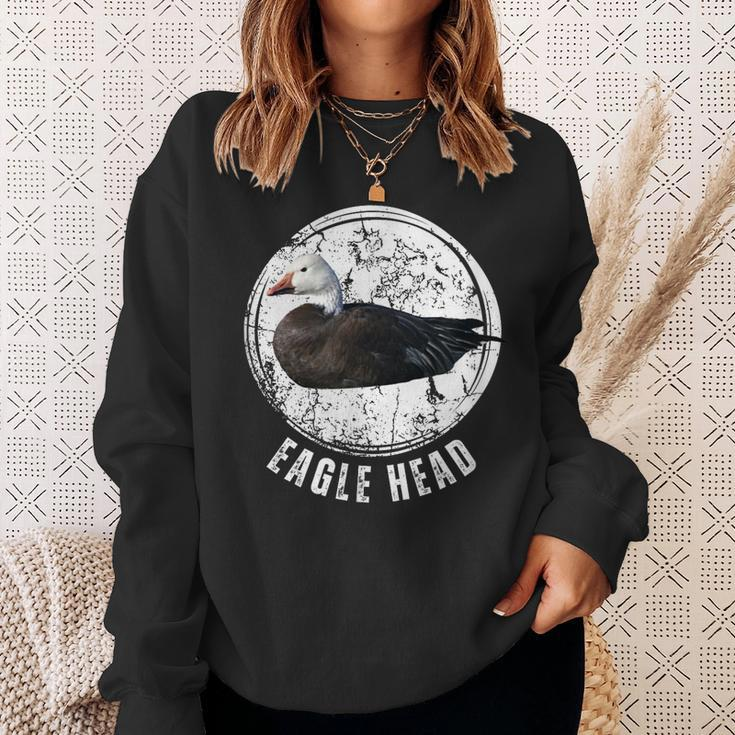 Goose Hunting Blue Goose Eagle Head Sweatshirt Gifts for Her