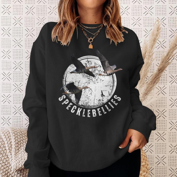 Goose Hunting Specklebellies Bar Belly Goose Sweatshirt Gifts for Her
