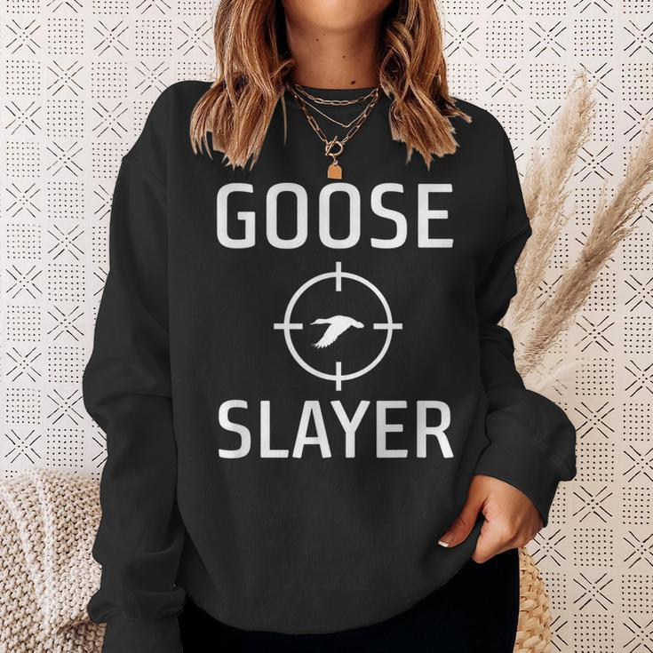 Goose Slayer Funny Hunter Sweatshirt Gifts for Her