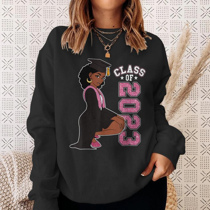 Graduation Her Seniors Class Of 2023 Black Girl Magic Sweatshirt Gifts for Her