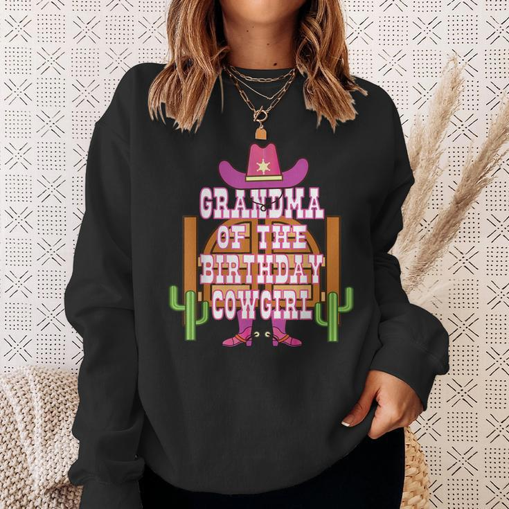 Grandma Of The Birthday Cowgirl Kids Rodeo Party Bday Sweatshirt Gifts for Her