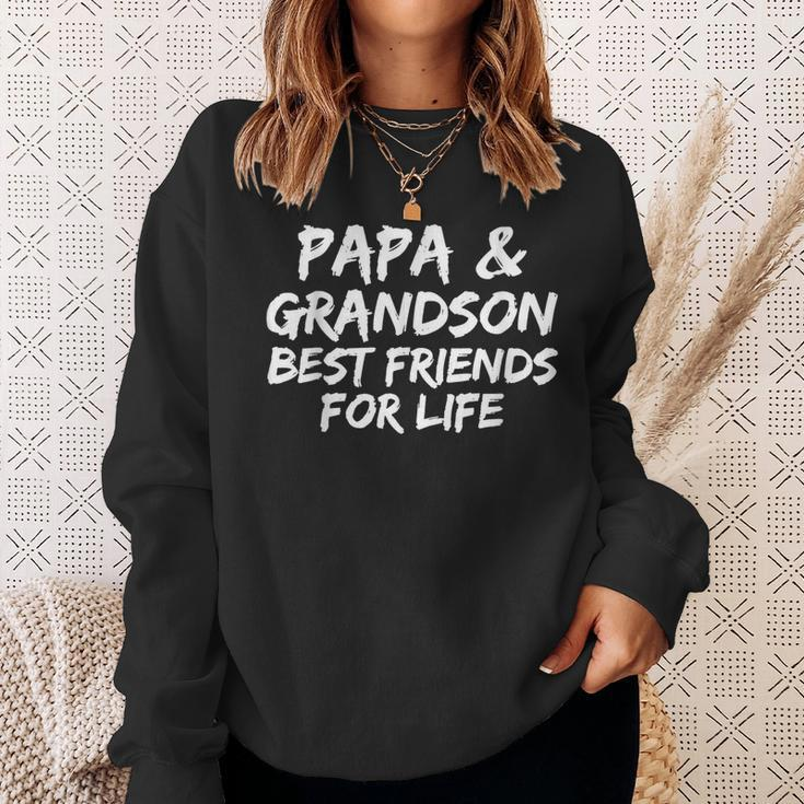 Grandpa Granddad Papa And Grandson Best Friend For Life Sweatshirt Gifts for Her