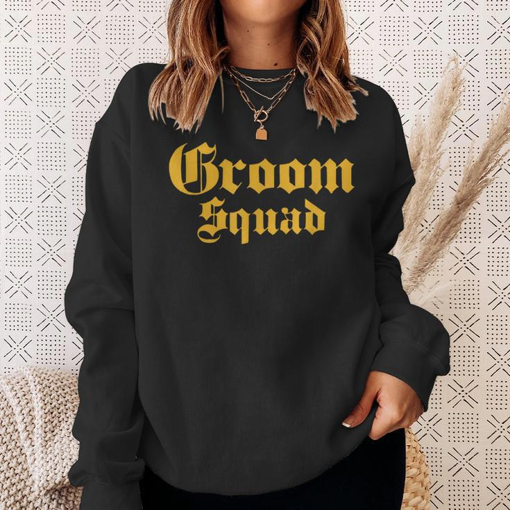Groom Squad Old School Bachelor Party Wedding Classic Sweatshirt Gifts for Her