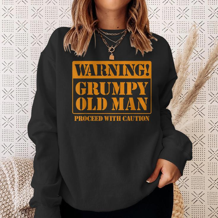 Grumpy Old Man For Grandfathers Dads Fathers Day Gift For Mens Sweatshirt Gifts for Her