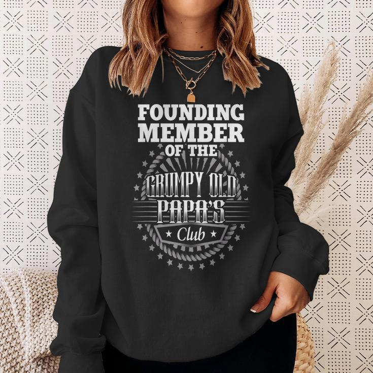 Grumpy Old Papas Club Fathers Day For Papa Gift Gift For Mens Sweatshirt Gifts for Her