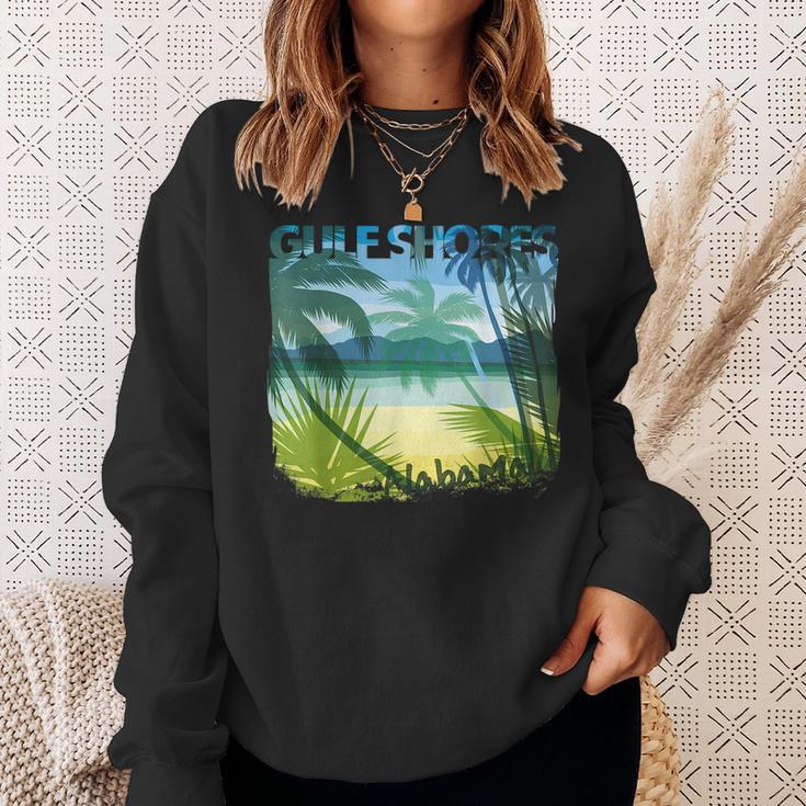 Gulf Shores Alabama Beach Summer Matching Family Palms Tree Summer Funny Gifts Sweatshirt Gifts for Her