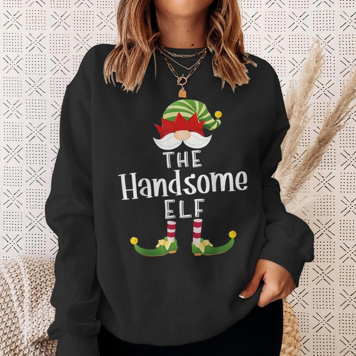 Handsome Elf Group Christmas Pajama Party Sweatshirt Gifts for Her
