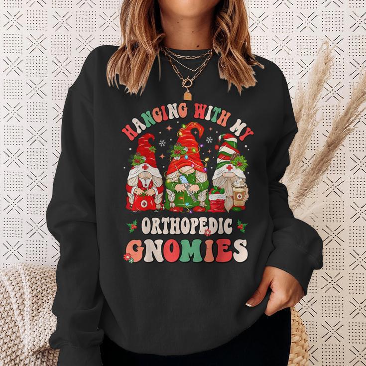 Hanging With My Orthopedic Gnomies Christmas Rn Ortho Nurse Sweatshirt Gifts for Her